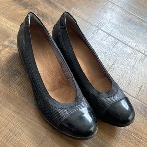 Clarks flats with small heel